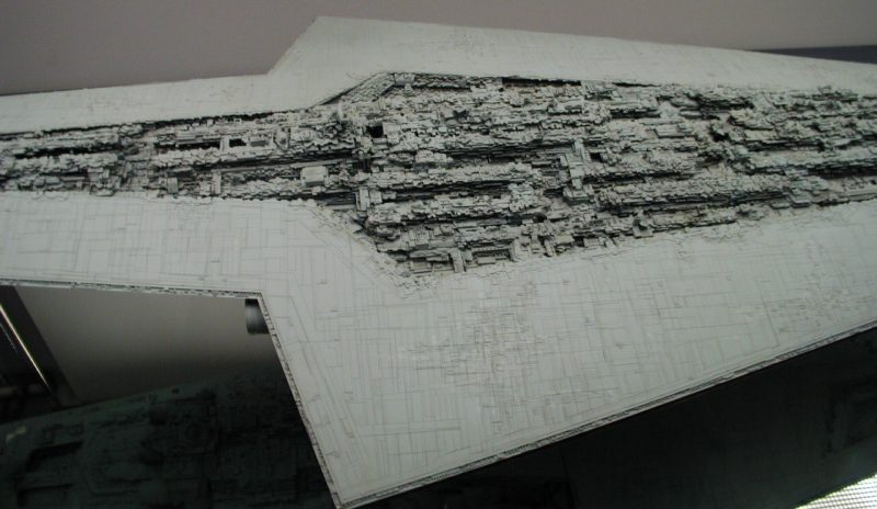 Le super destroyer stellaire Executor, modèle de tournage